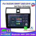 10" Android 13 Carplay Autoradio Für SUZUKI SWIFT III EZ MZ DAB+ GPS NAVI 6+128G