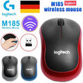 M185 Logitech Maus Wireless Schnurlos Mouse Kabellos Funk + USB Empfänger NEU