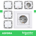 SCHNEIDER ELECTRIC Steckdosen Steckdose Schalter Taster Dimmer Cat TV Sat USB