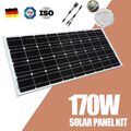 170W Solarpanel Solarmodul 12V 170Watt Monokristallin für Wohnmobil Garten Boot