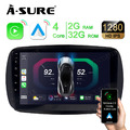 2+32GB Android 13 Autoradio Navi GPS für Mercedes Benz Smart Fortwo Forfour 453