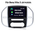 4+64G Carplay Für Benz Vito W447 W639 Android 13 Autoradio GPS Navi 4G WIFI SWC