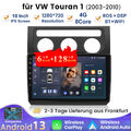 8-Kern 6+128GB Android 13 Carplay Autoradio Für VW Touran 1T1 1T2 1T3 2003-2010