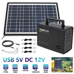 12V Tragbare Solargenerator Solar Power Station mit Solarpanel Strom Generator