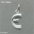 Buchstaben Anhänger - E - Echtschmuck 925 Silber - auf Wunsch mit Kette - NEU