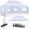 Anti-UV Pavillon 3x3m/3x6m Faltpavillon Stabil Pavillion Partyzelt Gartenzelt DE