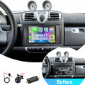 Für Smart Fortwo 451 2010-2015 32G Android 13 Carplay Autoradio GPS Kam Mik DAB+