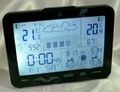 4-LD5190-1 Funk Wetterstation LCD Display Wettervorhersage Funkuhr Mond Black