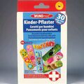 WUND med SET 30 Kinder-Pflaster bunt: Hund Katzen Einhorn Eule Pirat Prinzessin