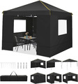 Faltpavillon 3X3, Pavillon 3X3M Wasserdicht Stabil Winterfest, Faltbar Partyzelt