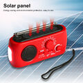 AM/FM/SW/NOAA Solar Radio Handkurbel Dynamo Notfall Ladegerät LED Taschenlampe