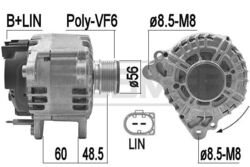 MESSMER Lichtmaschine Generator 180A 14V für VW Passat Alltrack 2.0 TDI 1.6