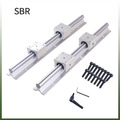 2X SBR12 300mm-1500mm Linearführung Linearwelle Rail + 4X SBR12UU Lagerblock