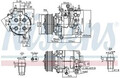 Klimaanlagen – Kompressor R 134a 890167 NISSENS für HONDA ACCORD VIII Tourer