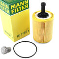 MANN FILTER HU719/7X Ölfilter + Ölablassschraube für AUDI SEAT SKODA VW Golf 