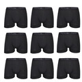 5er und 10er Pack Retro Herren Basic Boxershorts Schwarz Baumwolle M - 3XL NEU