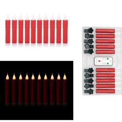 3D-Flamme Baumkerzen,Fernbedienung,Timer,Halter.Weihnachtskerzen,Christbaumkerze