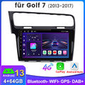 4+64G CarPlay Für Golf 7 2013-2017 10"Android 13 Autoradio GPS Nav SWC BT 8-Kern