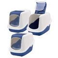 3er Sparpack Katzentoilette Katzen-WC NESTOR Haubentoilette 56 x 39 x 38,5 cm