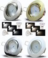 3 Stufen Dimmbar / LED Decken Einbauspots / Hohlraum Leuchten / 230V / 5W / Guss