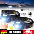 LED Stirnlampe Super Hell 60000LM USB Wiederaufladbar Bewegungssensor Kopflampe