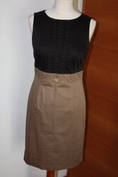 Edles Etuikleid von comma Gr. 36 schwarz beige TOP Zustand