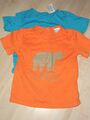 GRÖSSE 18 MONATE, JUNGEN, 2ER-PACK T-SHIRT, GRÜN & ORANGE, VORGELIEBT, OXYLAN ETIKETT