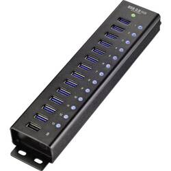 Renkforce RF-3897144 13 Port USB 3.2 Gen 1-Hub (USB 3.0) mit Aluminiumgehäuse,