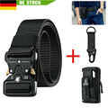 Armee Militär Military Gürtel Taktischer Gürtel Belt Nylon Schnalle + Hüfttasche