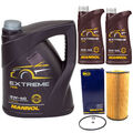 Motoröl Set MANNOL Extreme 5W-40 API 7 Liter + Ölfilter für Mercedes C-Klasse