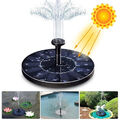 16cm Springbrunnen Solar Pumpe Rund Teichpumpe Fontäne Gartenteich Wasserspiel