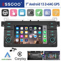 7" Carplay Android 13 Auto 2+64G Autoradio GPS RDS WIFI Für BMW 3er E46 Touring