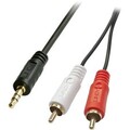 LINDY 35685 Cinch / Klinke Audio Anschlusskabel [2x Cinch-Stecker - 1x