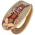 WC-Sitz Bambus Toilettendeckel Holz von banjado Klodeckel Brille Peace Hippie