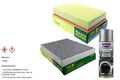 MANN-FILTER Paket + Presto Klima-Reiniger für VW Multivan V 7HM 7HN 7HF 7EF 7EM