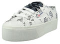 Superga Damen Low Sneaker COTW BANDANSILL S21114W-2790 Weiß Gr. 40