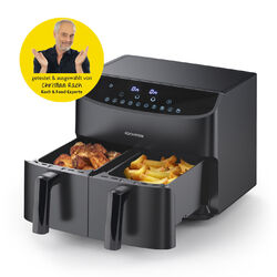 Rachs Kochwerk Doppel Heißluft Fritteuse Dual Airfryer Frittöse Grill Ofen