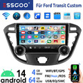 10.1" 4+64G Android14 Autoradio Für Ford Transit Custom 2012-21  Carplay GPS Nav