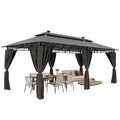 Garten Pavillon 3x3/4/6m Gartenpavillon Partyzelt Gartenzelt Festzelt Gazebo neu