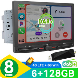 10.1" Android 13 Touchscreen 128GB Autoradio Carplay 4G LTE GPS Navi 5G Wifi+DAB6G RAM,8-Core,Android Auto,Mirror Link,USB 3.0,Mikrofon