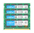 Crucial 32G DDR3L RAM 4X 8 GB 1600 MHz PC3L-12800S SODIMM Laptop Speicher NONECC