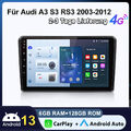 Android 13.0 Carplay Autoradio Für Audi A3 S3 RS3 8P 8V GPS NAVI SWC DAB+ 6+128G