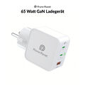 65W Schnell Ladegerät Netzteil USB-C/USB-A GaN Powercharger Laptop Handy Adapter