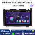 Carplay Für Benz Vito 2 W639 Viano 2 03-2015 Android13 Autoradio WIFI SWC 6+128G