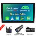 DVR+CAM+10.1" Android 13 8Kern Autoradio Doppel DIN Navigation CarPlay Bluetooth