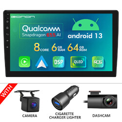 DVR+CAM+10.1" Android 13 8Kern Autoradio Doppel DIN Navigation CarPlay Bluetooth