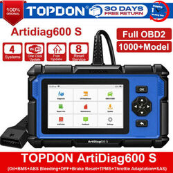 🔥TOPDON AD600S Profi OBD2 Diagnosegerät KFZ Auto Scanner ABS SRS TPMS BMS SAS 