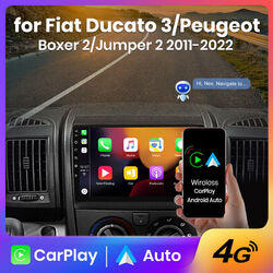 6G+128GB Android 13 Autoradio CarPlay DAB+GPS Navi für Fiat Ducato 2011-2022 4G 