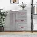 Sideboard Grau Sonoma 69,5x34x90 cm Holzwerkstoff