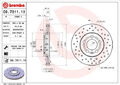 2x Brembo 09.7011.1X Bremsscheibe für SEAT SKODA VW AUDI Bremsscheiben